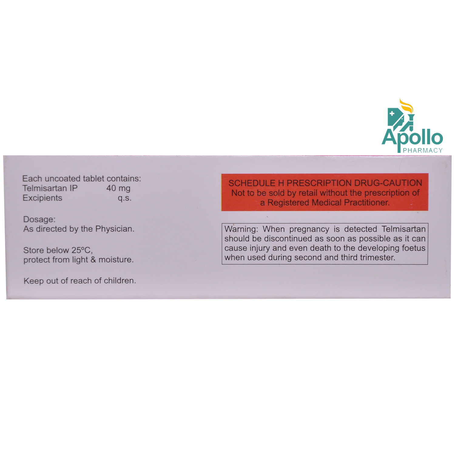 Telminorm-40 Tablet 10's, Pack of 10 TABLETS Telminorm-40 Tablet 10's, Pack of 10 TABLETS