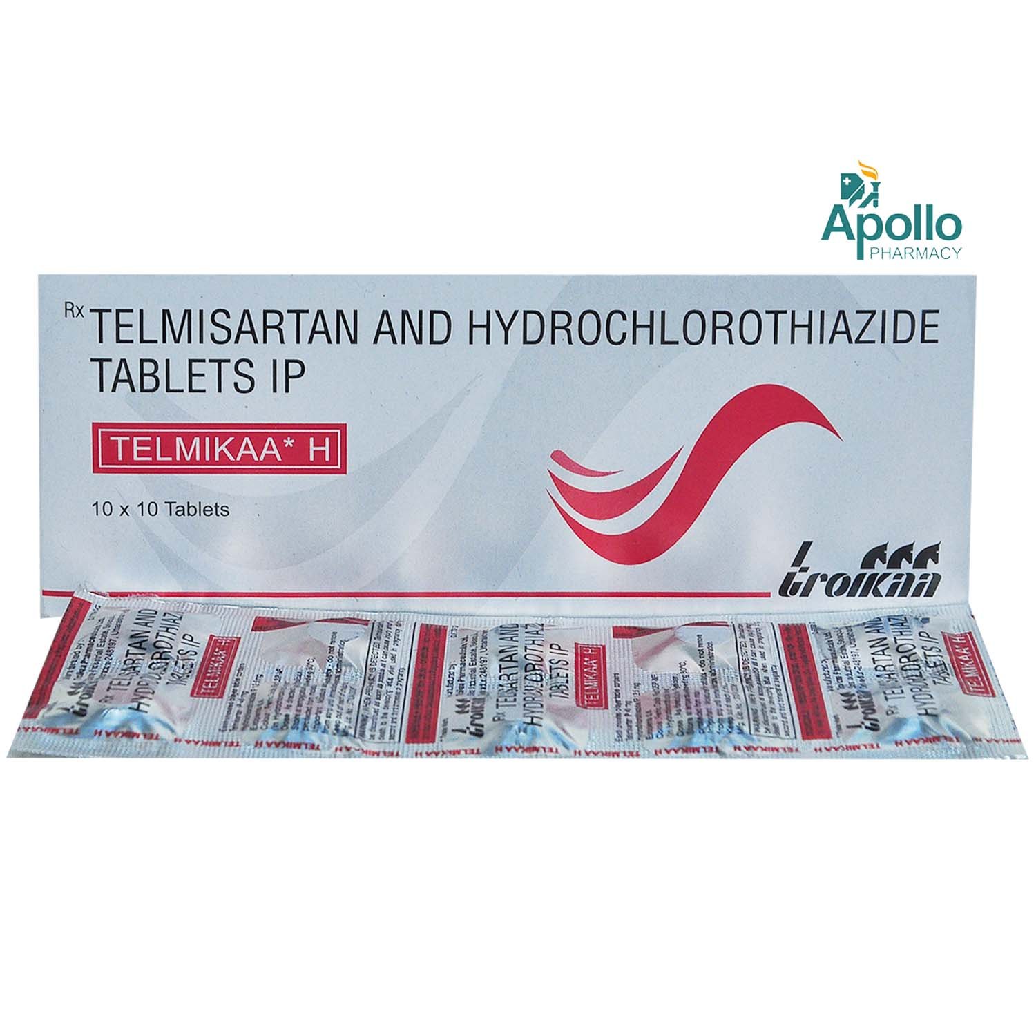 Telmikaa H Tablet 10's, Pack of 10 Telmikaa H Tablet 10's, Pack of 10