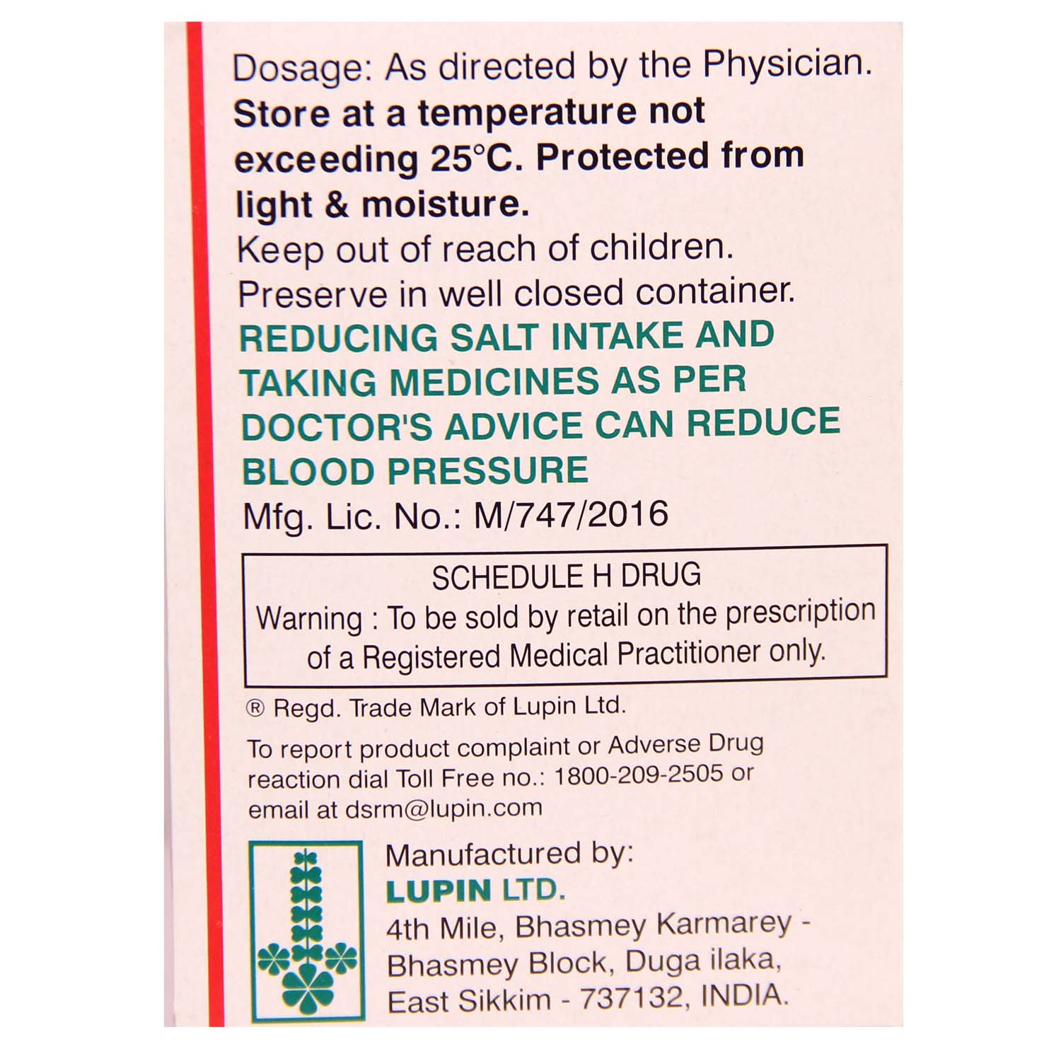 Telista H 80 Tablet 15's, Pack of 15 Telista H 80 Tablet 15's, Pack of 15