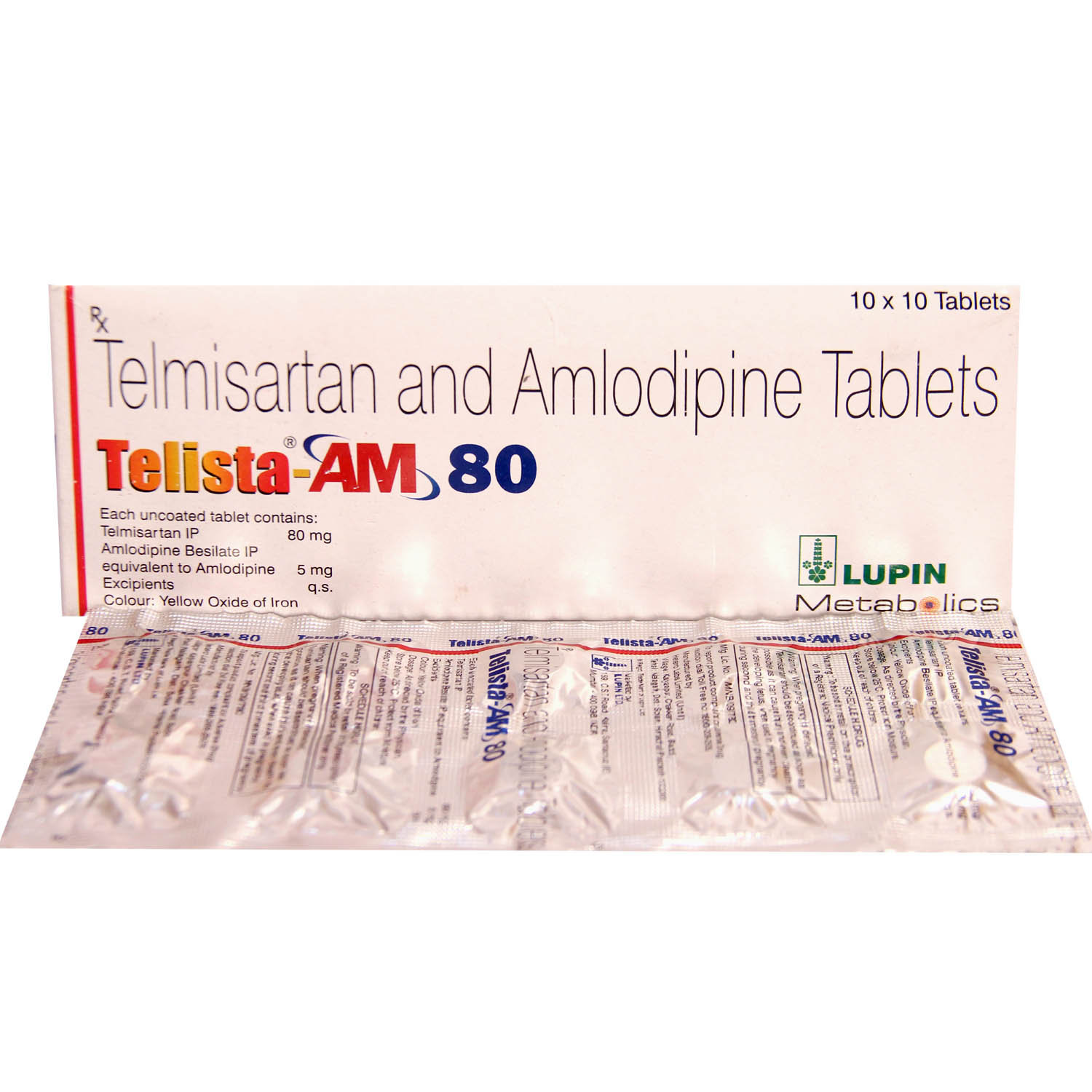 Telista-AM 80 Tablet 10's, Pack of 10 TABLETS Telista-AM 80 Tablet 10's, Pack of 10 TABLETS