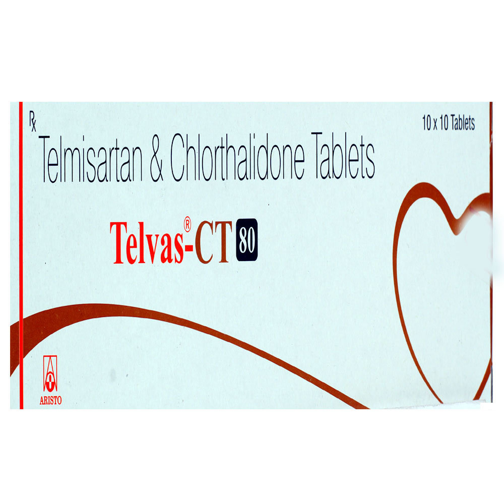 TELVAS CT 80MG TABLET, Pack of 10 TELVAS CT 80MG TABLET, Pack of 10