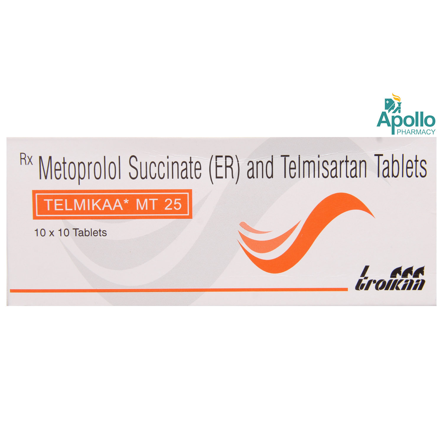 Telmikaa MT 25 Tablet 10's, Pack of 10 Telmikaa MT 25 Tablet 10's, Pack of 10