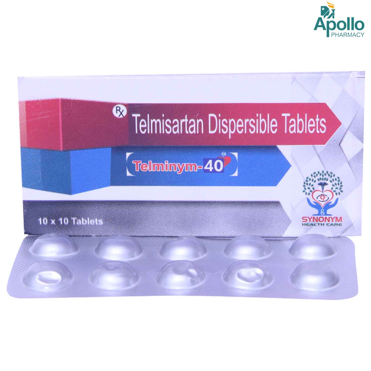 Telminym-40mg Dt Tablet 10's, Pack of 10 TabletS Telminym-40mg Dt Tablet 10's, Pack of 10 TabletS
