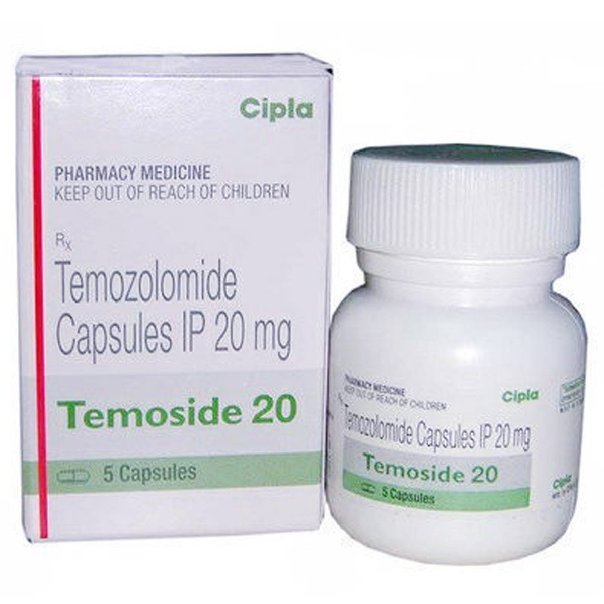 Temoside 20 Capsule 5's, Pack of 1 CAPSULE Temoside 20 Capsule 5's, Pack of 1 CAPSULE