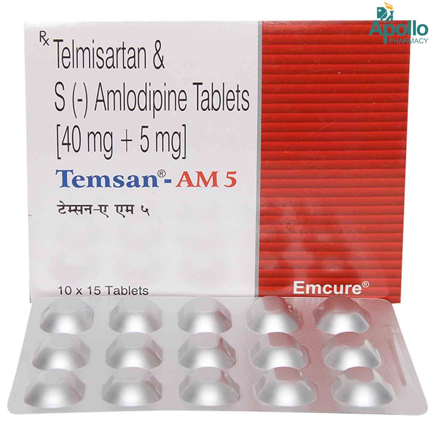 Temsan-AM 5 Tablet 10's, Pack of 10 Temsan-AM 5 Tablet 10's, Pack of 10