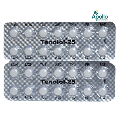 Tenolol-25 Tablet 14's, Pack of 14 TABLETS