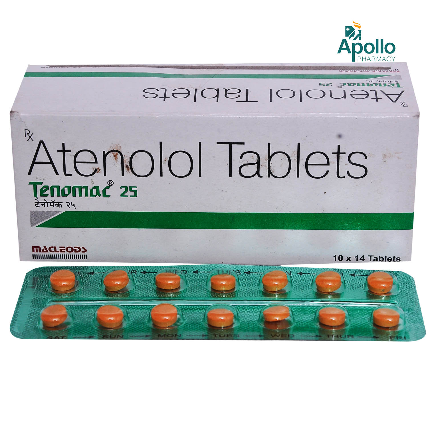 Tenomac 25 mg Tablet 14's, Pack of 14 TabletS Tenomac 25 mg Tablet 14's, Pack of 14 TabletS