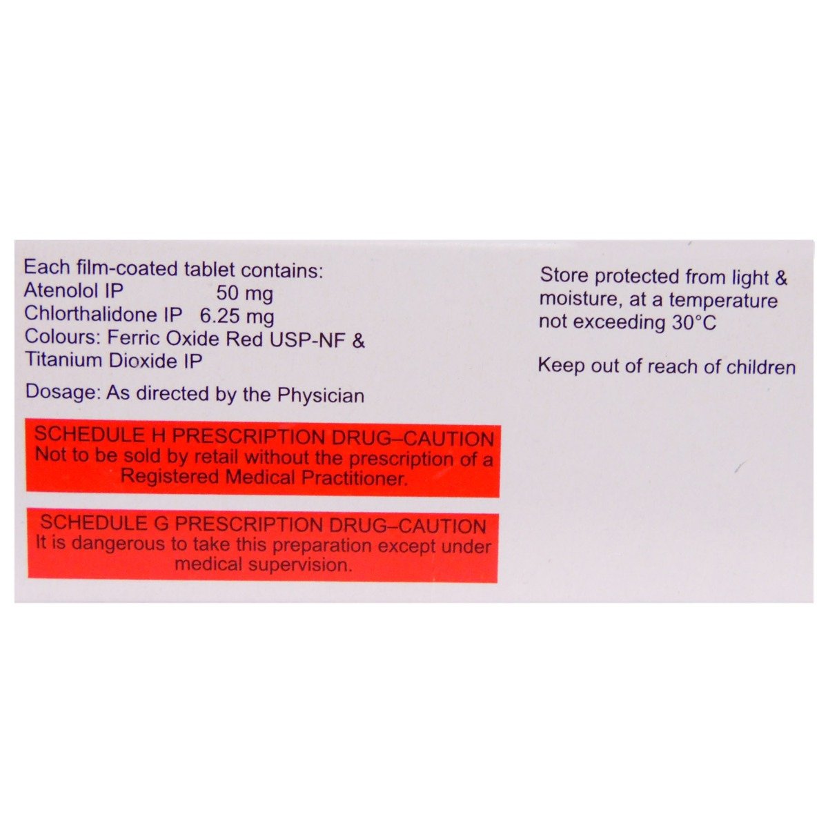 Tenoric LD 50/6.25 Tablet 10's, Pack of 10 TabletS Tenoric LD 50/6.25 Tablet 10's, Pack of 10 TabletS