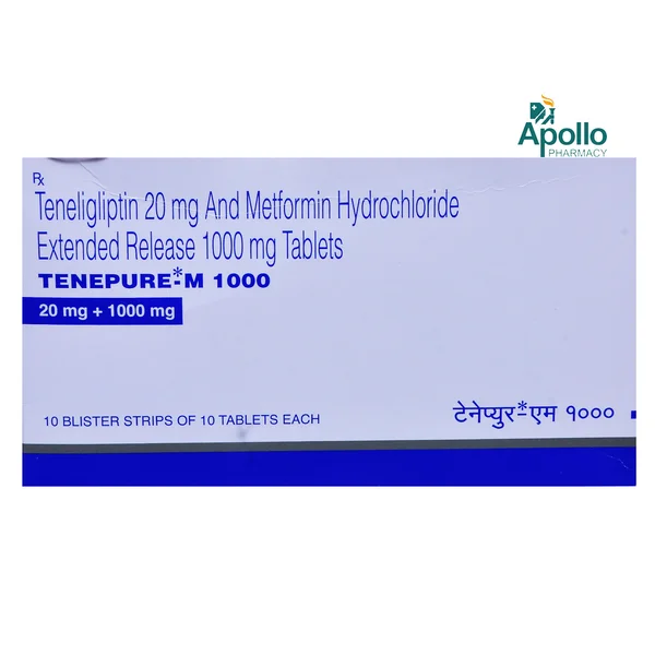 Tenepure-M 1000 Tablet 10's, Pack of 10 TABLETS