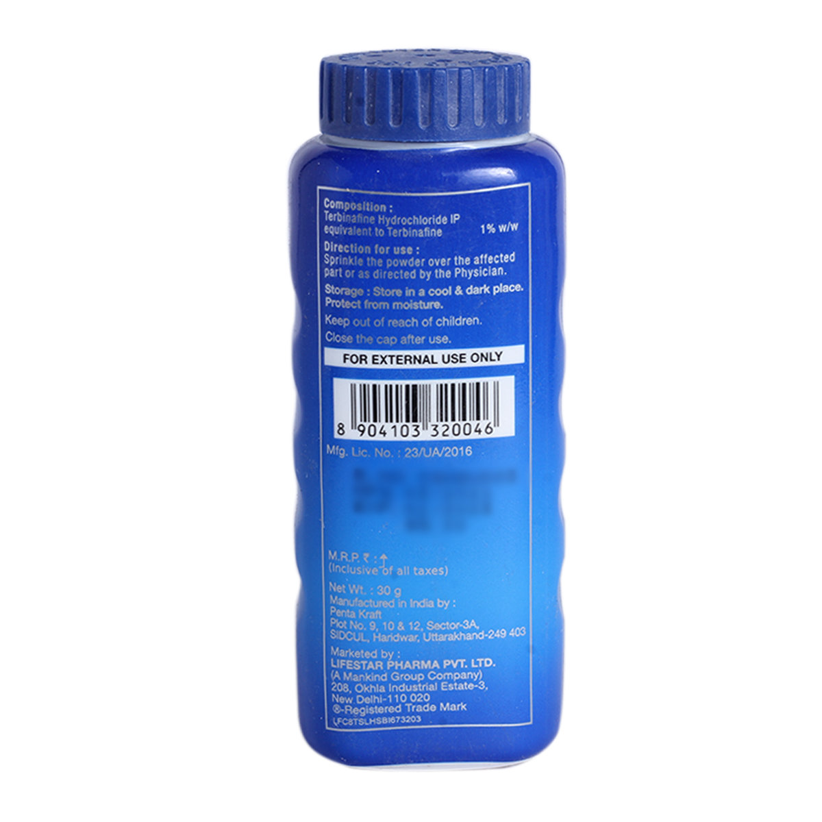 Terbinaforce Powder 30gm, Pack of 1 Powder Terbinaforce Powder 30gm, Pack of 1 Powder