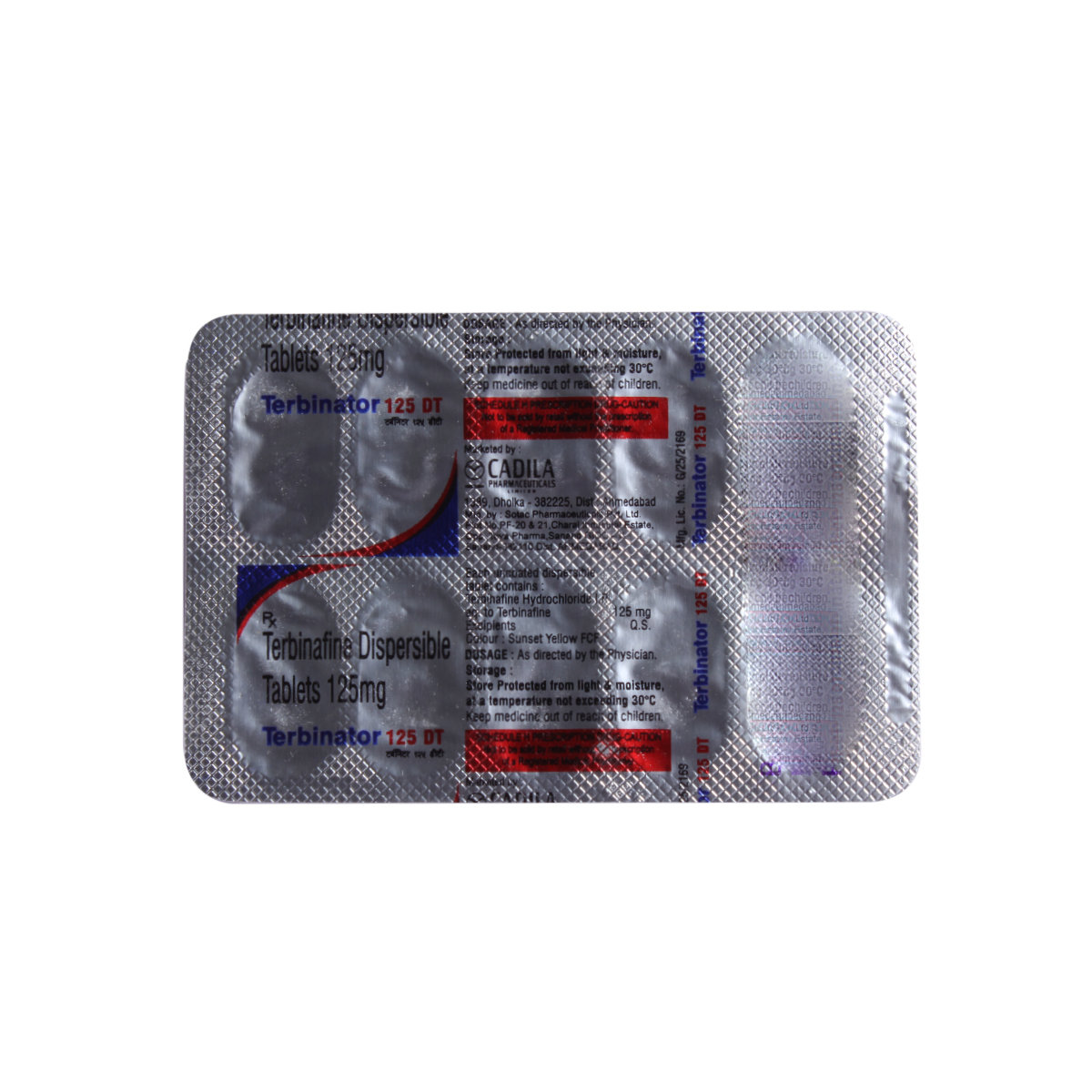 Terbinator 125 mg DT Tablet 10's, Pack of 10 TabletS Terbinator 125 mg DT Tablet 10's, Pack of 10 TabletS