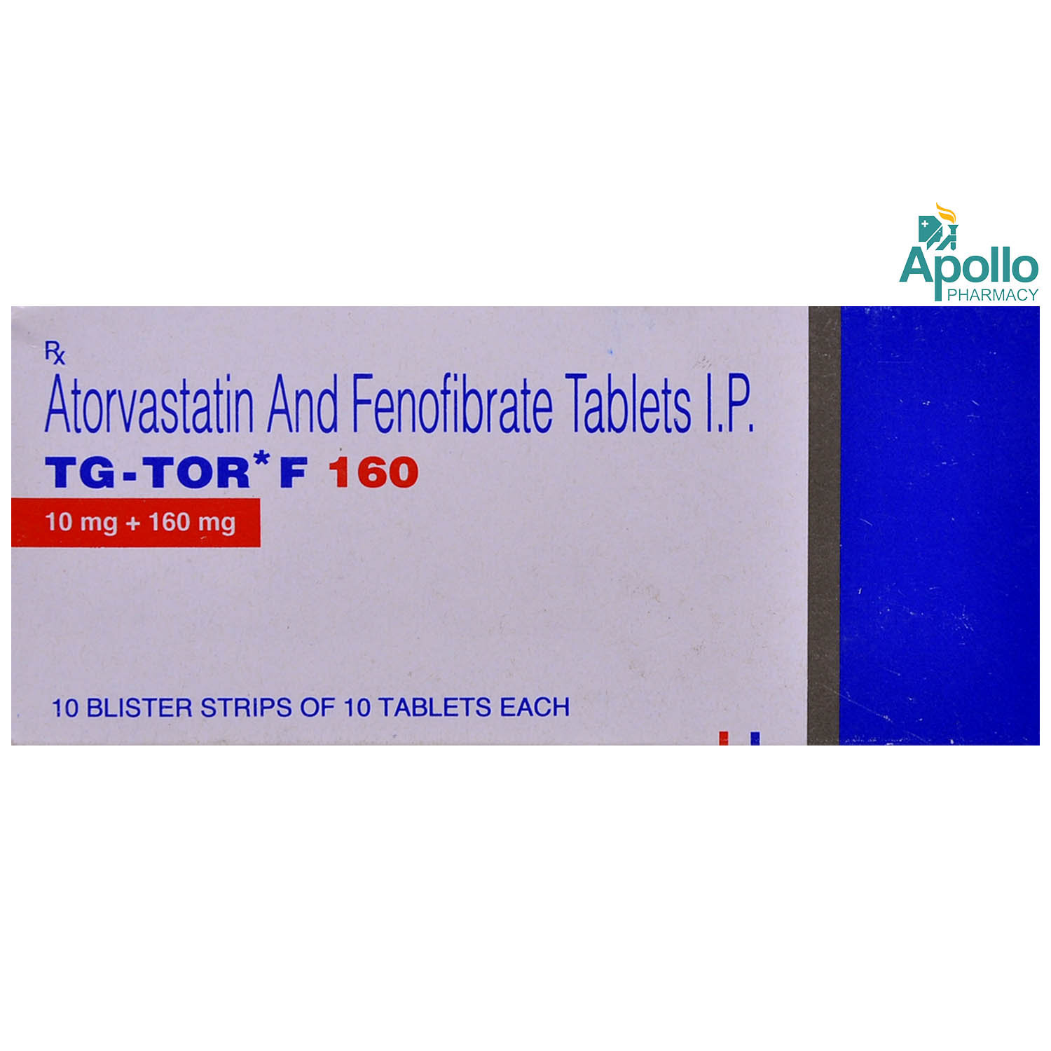 TGTOR F 160MG TABLET, Pack of 10 TABLETS TGTOR F 160MG TABLET, Pack of 10 TABLETS