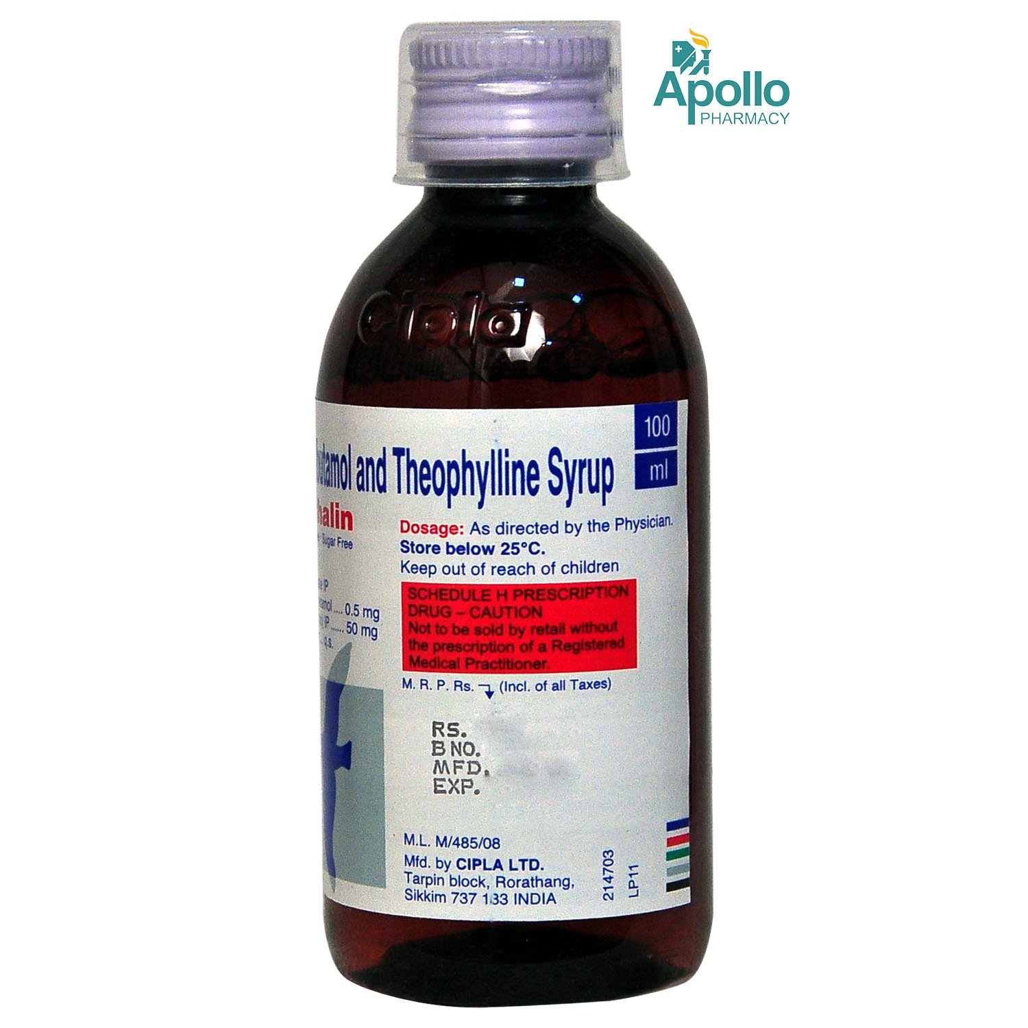 New Theo Asthalin SF Syrup 100 ml, Pack of 1 Syrup New Theo Asthalin SF Syrup 100 ml, Pack of 1 Syrup