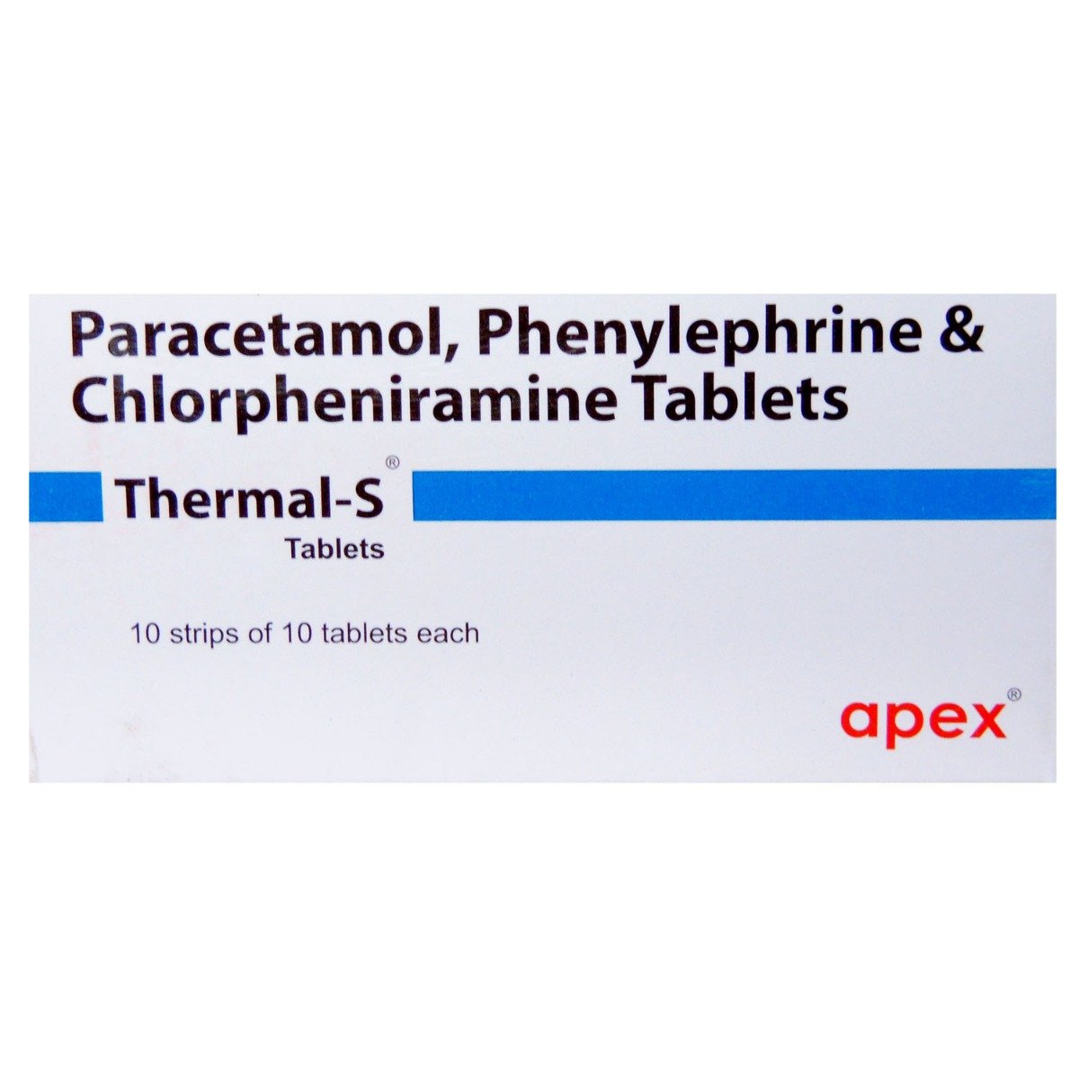 Thermal S Tablet 10's, Pack of 10 Thermal S Tablet 10's, Pack of 10