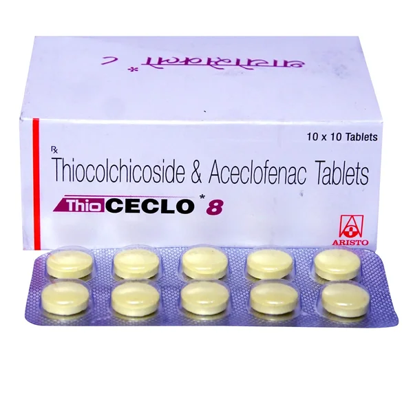 THIOCECLO 8MG TABLET, Pack of 10