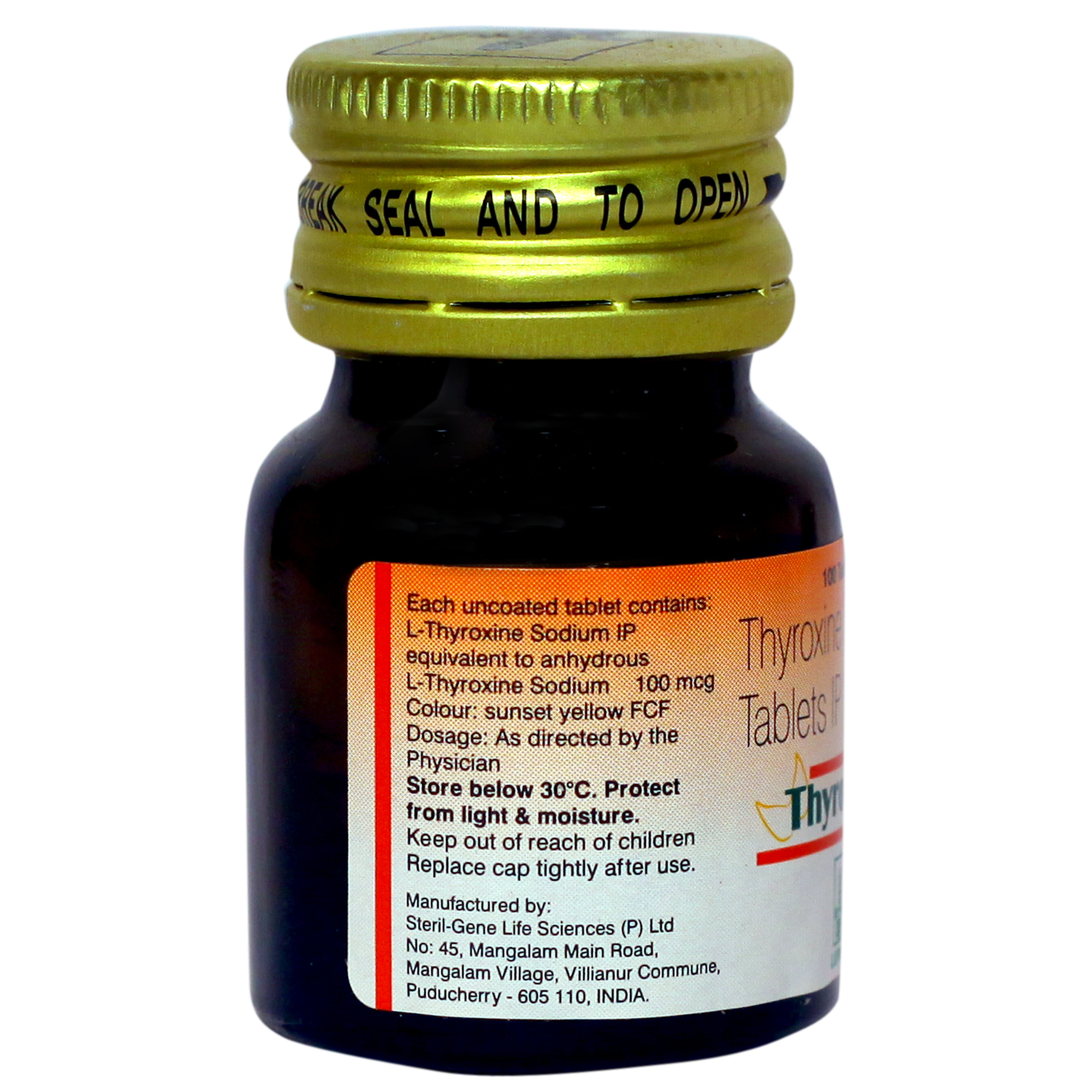 Thyroup 100 mcg Tablet 100's, Pack of 1 TABLET Thyroup 100 mcg Tablet 100's, Pack of 1 TABLET