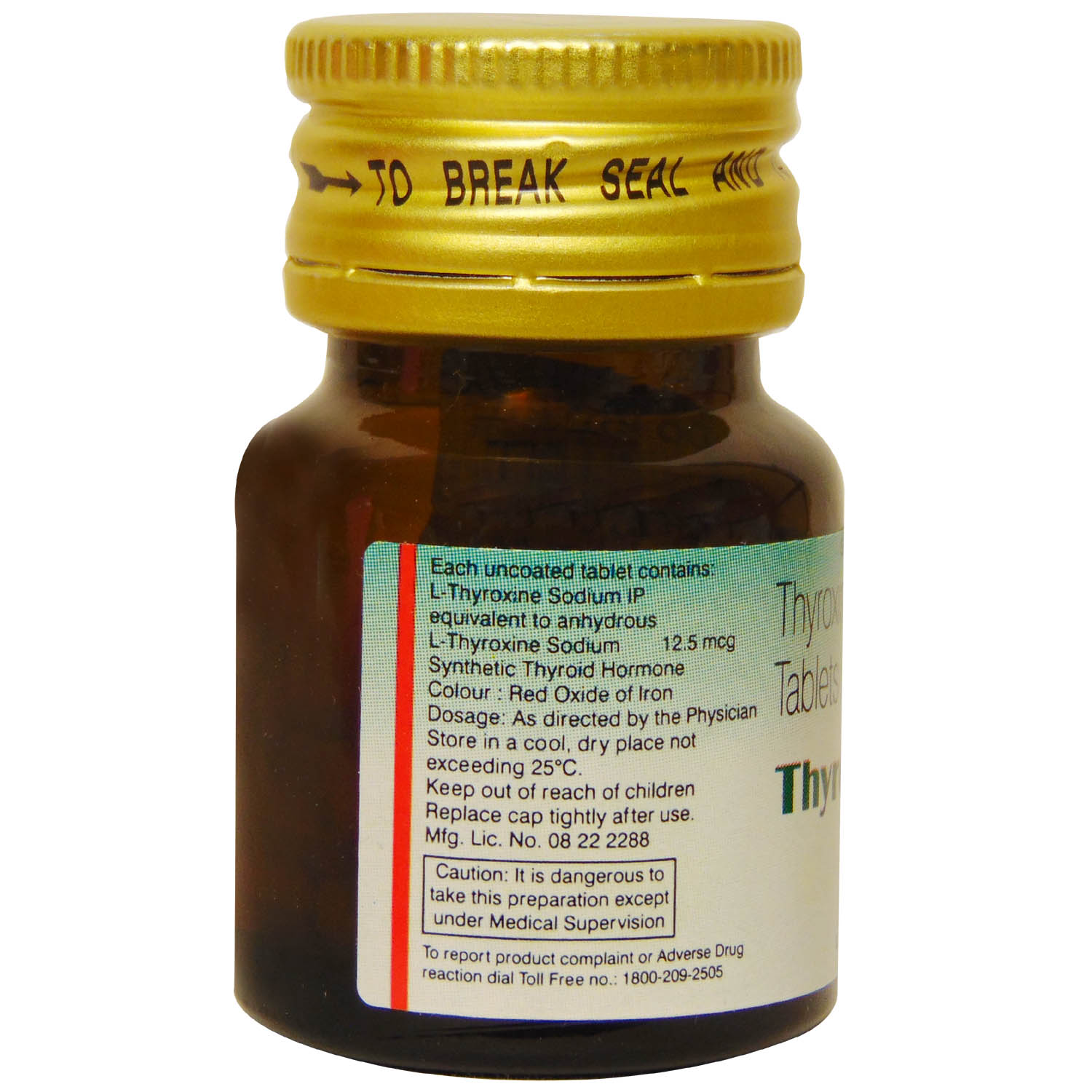 Thyroup 12.5 mcg Tablet 50's, Pack of 1 TABLET Thyroup 12.5 mcg Tablet 50's, Pack of 1 TABLET