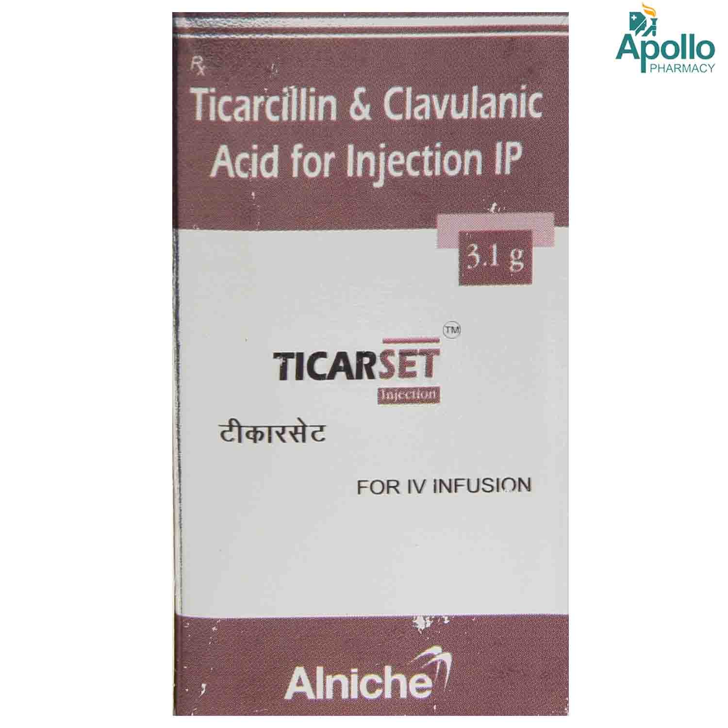 Ticarset Injection 3.1gm, Pack of 1 Ticarset Injection 3.1gm, Pack of 1