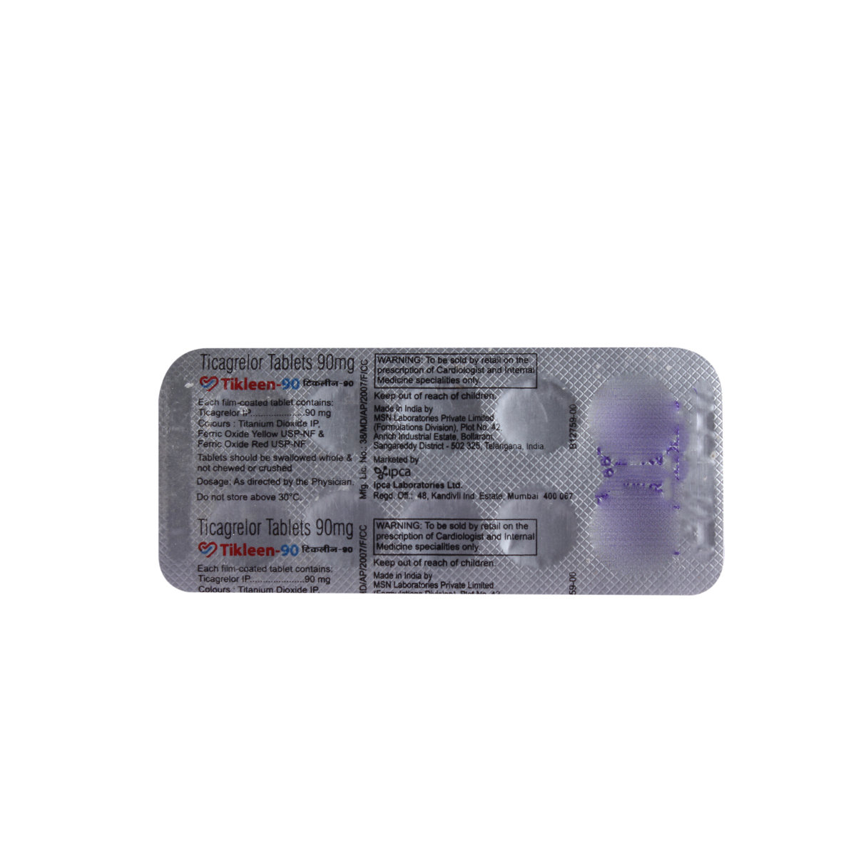 Tikleen-90 Tablet 10's, Pack of 10 TabletS Tikleen-90 Tablet 10's, Pack of 10 TabletS