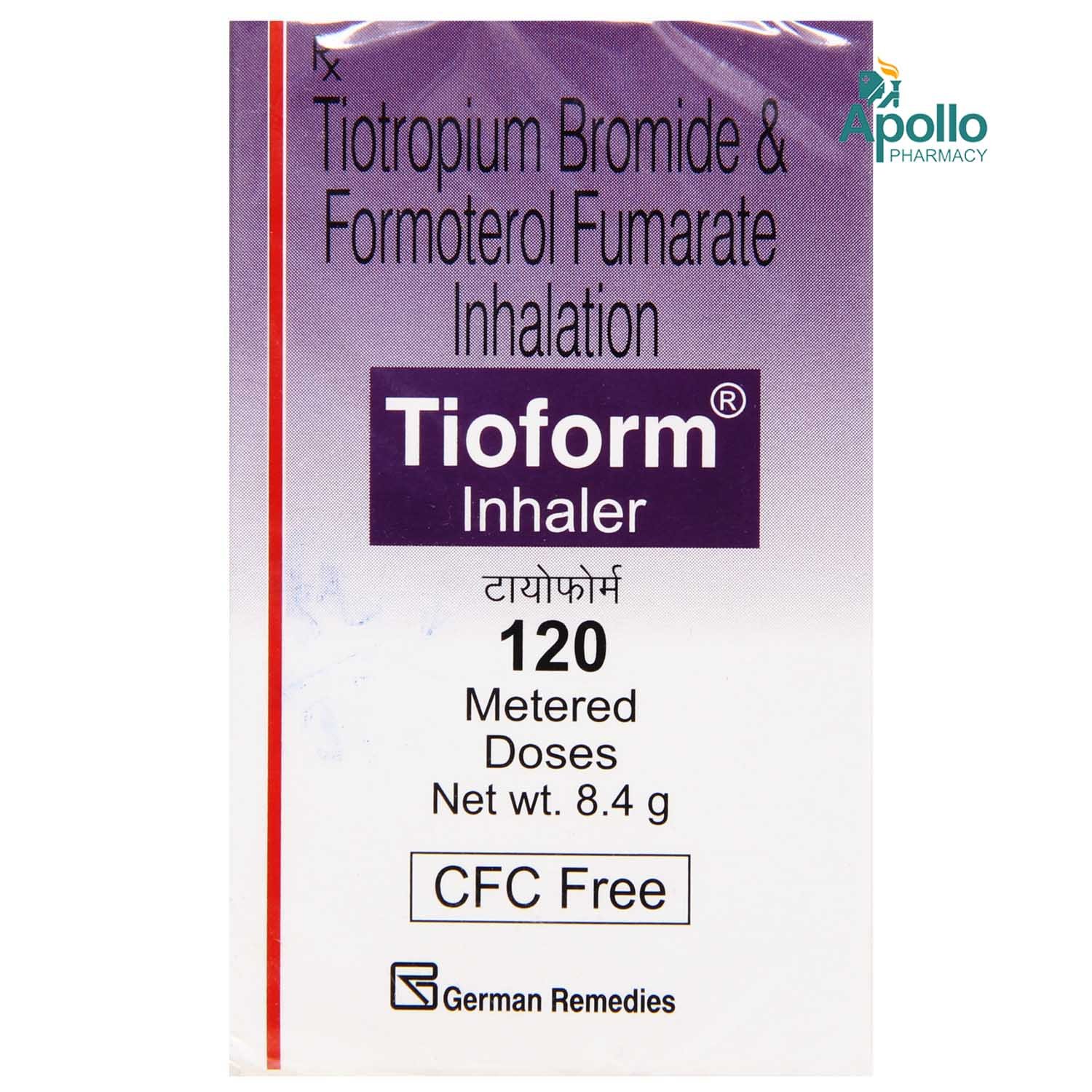 Tioform Inhaler 120 mdi, Pack of 1 INHALER Tioform Inhaler 120 mdi, Pack of 1 INHALER