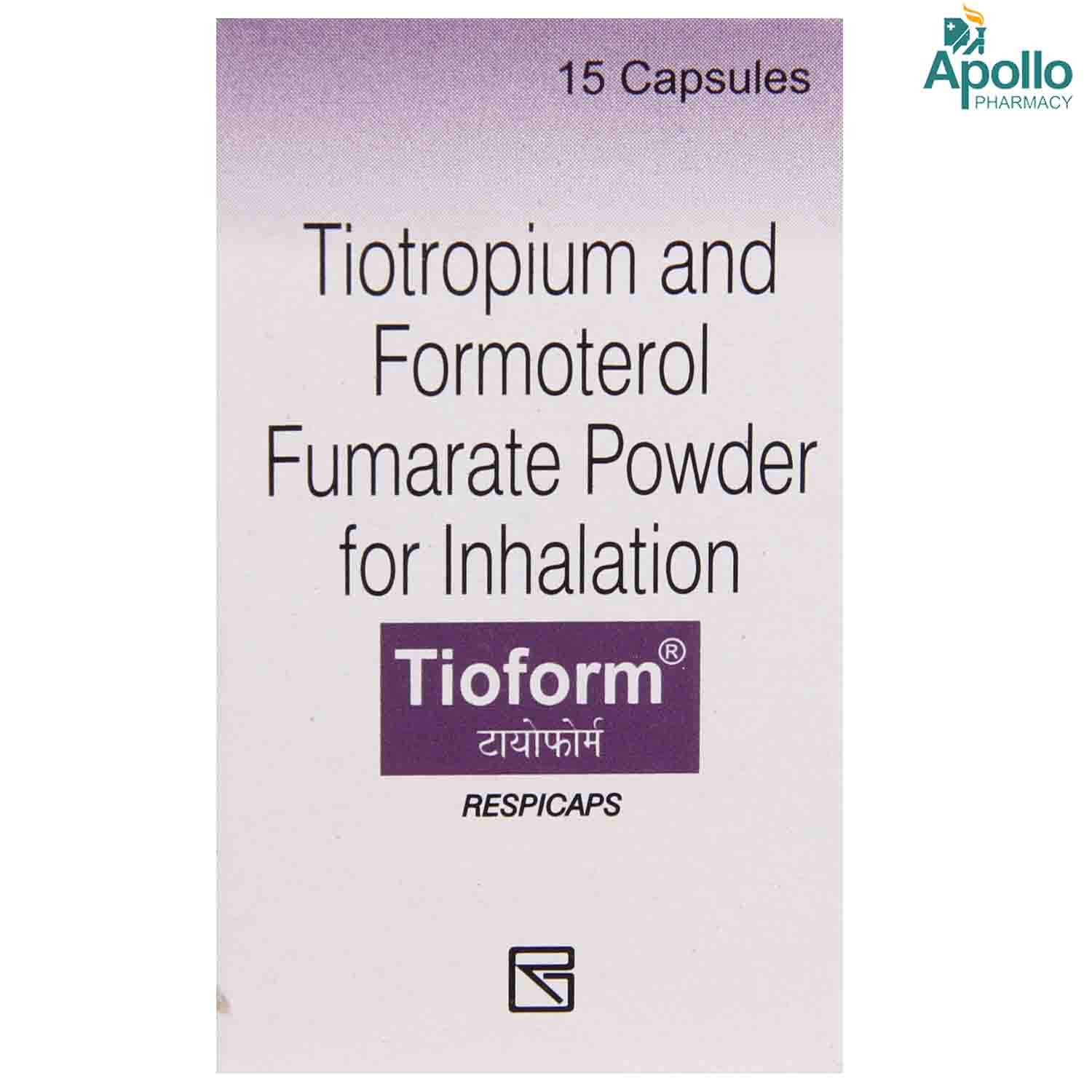 Tioform Respicaps 15's, Pack of 15 CAPSULES Tioform Respicaps 15's, Pack of 15 CAPSULES