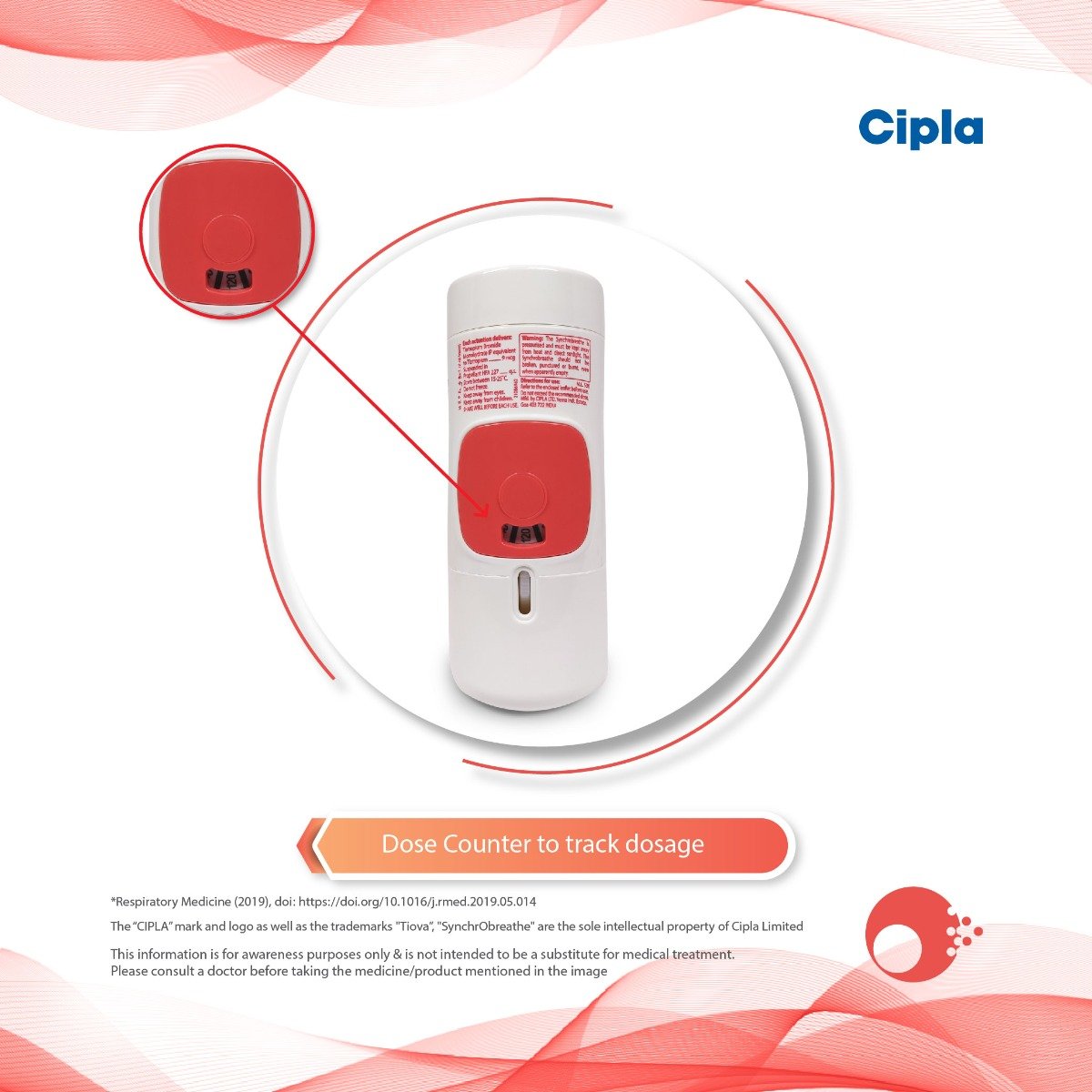 Tiova Synchrobreathe Inhaler 120 mdi, Pack of 1 INHALER Tiova Synchrobreathe Inhaler 120 mdi, Pack of 1 INHALER