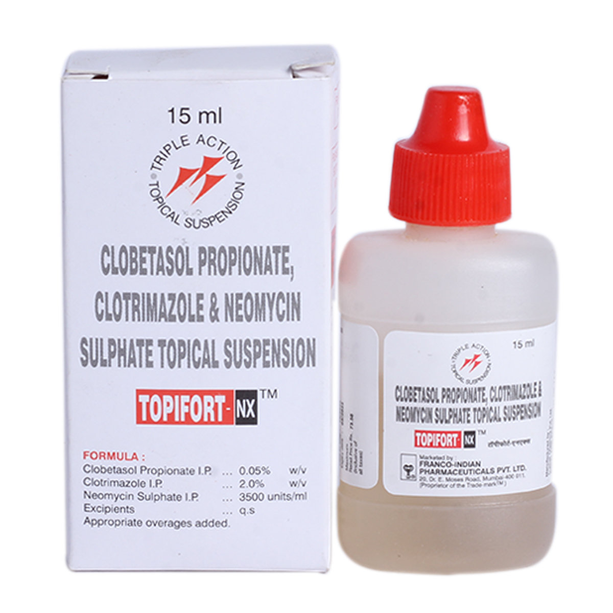 Topifort-NX Topical Suspension 15 ml, Pack of 1 Suspension Topifort-NX Topical Suspension 15 ml, Pack of 1 Suspension
