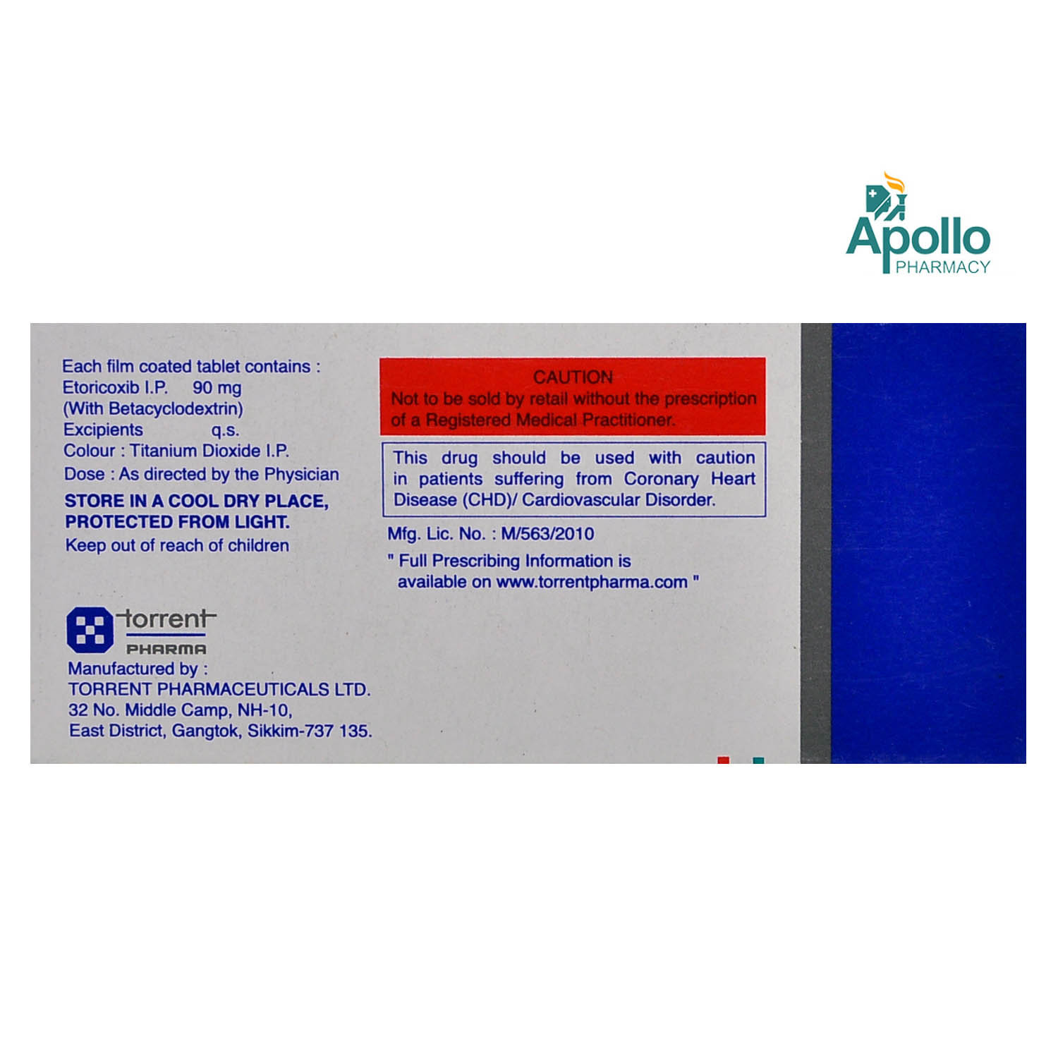 Torcoxia BCD-90 Tablet 10's, Pack of 10 TabletS Torcoxia BCD-90 Tablet 10's, Pack of 10 TabletS