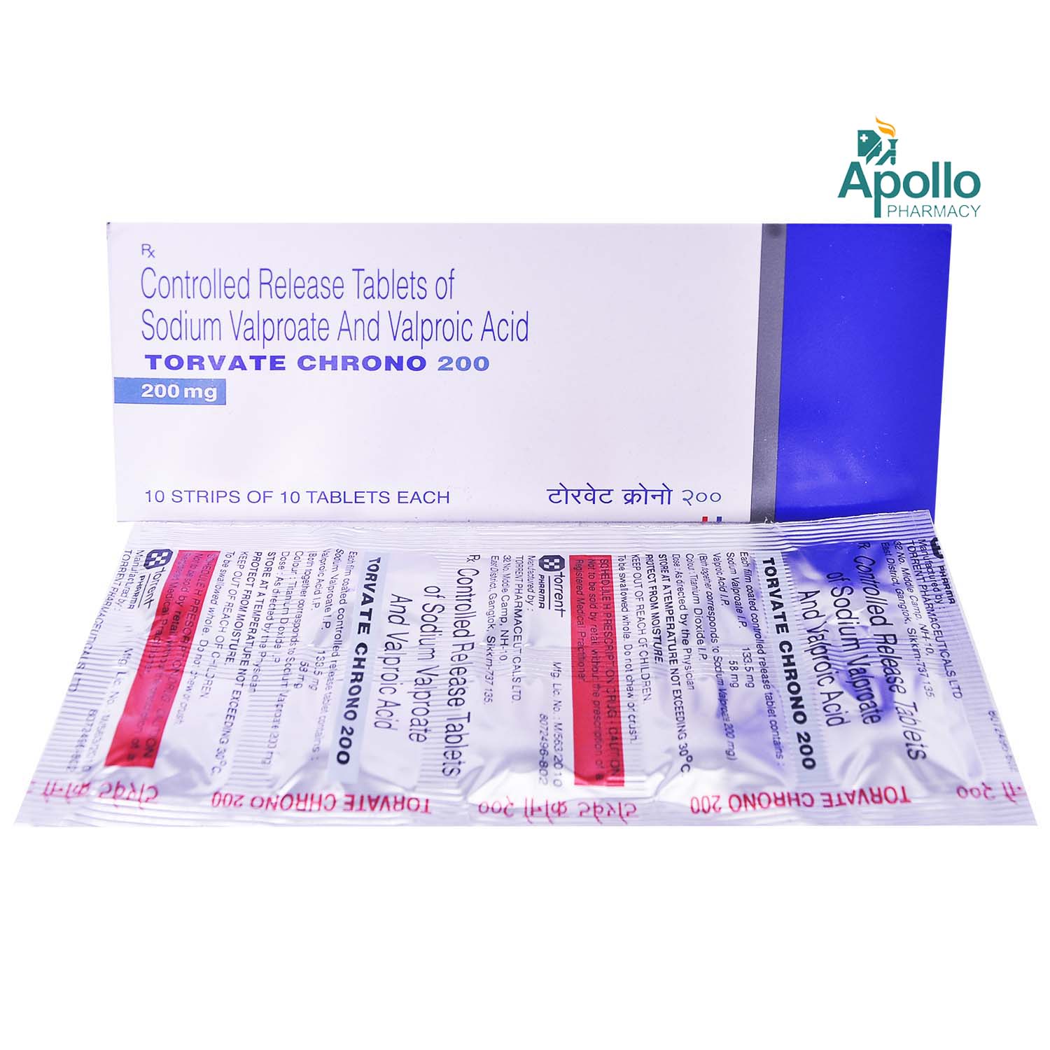 Torvate Chrono 200 Tablet 10's, Pack of 10 TABLET CRS Torvate Chrono 200 Tablet 10's, Pack of 10 TABLET CRS