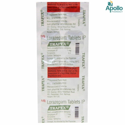 TRAPEX 1MG TABLET, Pack of 10 TABLETS