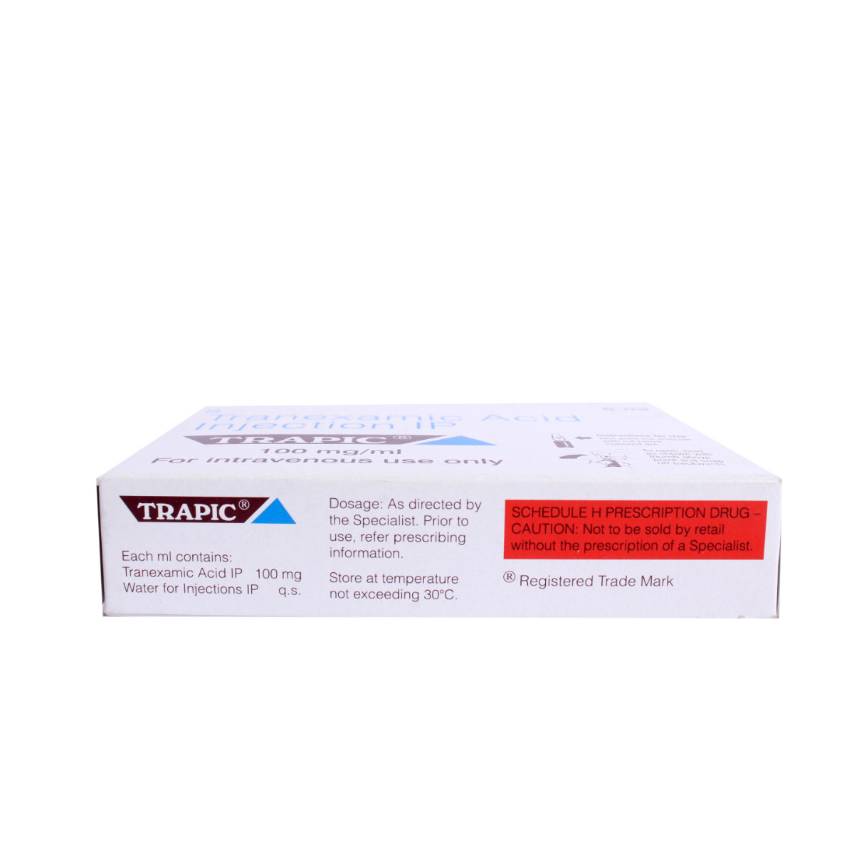 TRAPIC 100MG INJECTION 5ML, Pack of 1 Injection TRAPIC 100MG INJECTION 5ML, Pack of 1 Injection