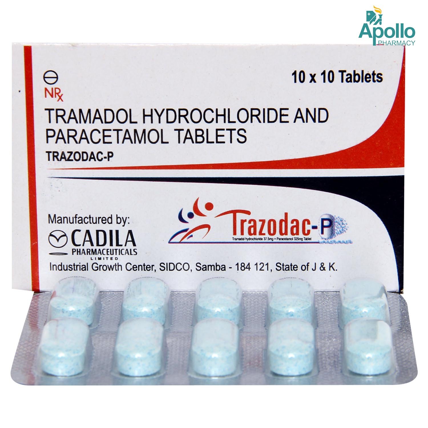 TRAZODAC P TABLET 10`S, Pack of 10 TRAZODAC P TABLET 10`S, Pack of 10