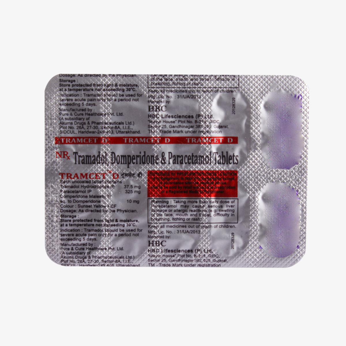 Tramcet D Tablet 10's, Pack of 10 TABLETS Tramcet D Tablet 10's, Pack of 10 TABLETS