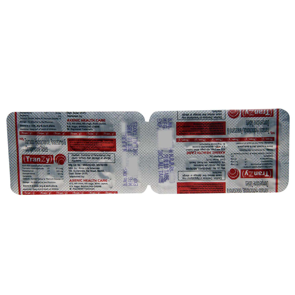 Tranzy Tablet 10's, Pack of 10 TABLETS Tranzy Tablet 10's, Pack of 10 TABLETS