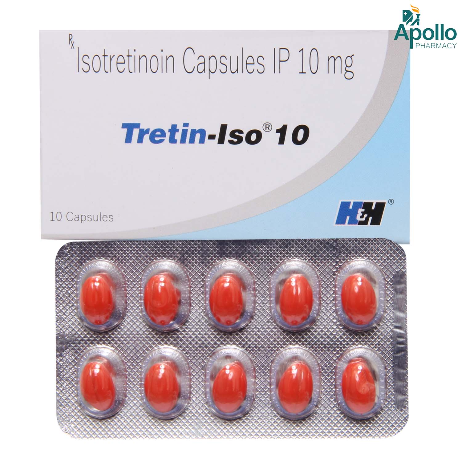 Tretin-Iso 10 Capsule 10's, Pack of 10 CAPSULES Tretin-Iso 10 Capsule 10's, Pack of 10 CAPSULES