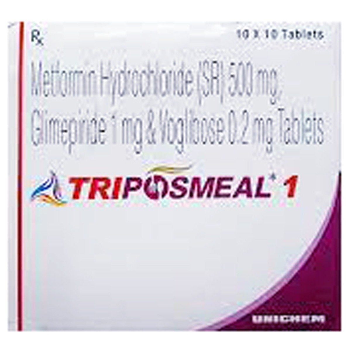 Triposmeal 1 Tablet 10's, Pack of 10 TABLETS Triposmeal 1 Tablet 10's, Pack of 10 TABLETS