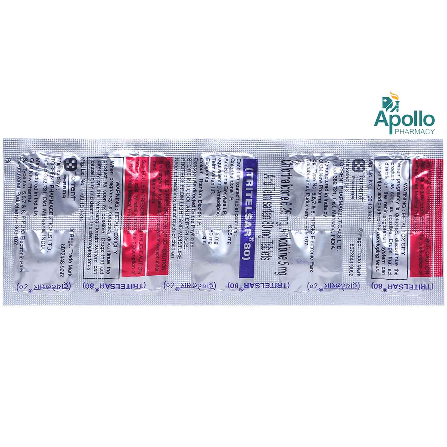 Tritelsar 80 Tablet 10's, Pack of 10 Tritelsar 80 Tablet 10's, Pack of 10