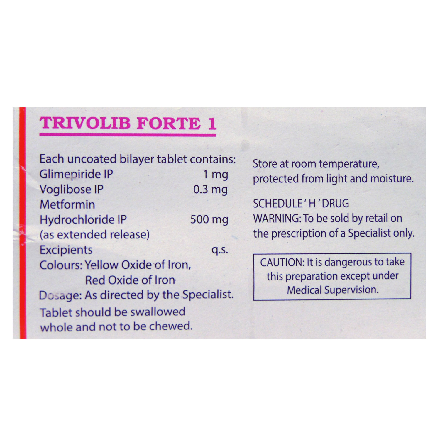 Trivolib Forte 1 Tablet 10's, Pack of 10 TABLETS Trivolib Forte 1 Tablet 10's, Pack of 10 TABLETS