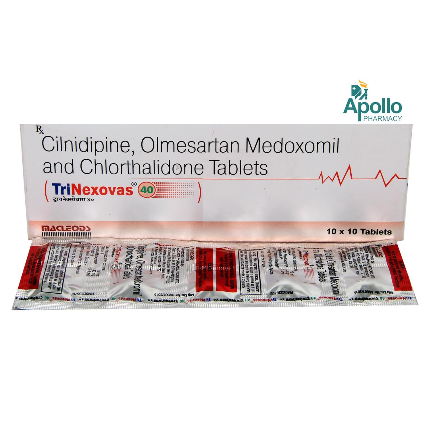 Trinexovas 40 Tablet 10's, Pack of 10 TABLETS Trinexovas 40 Tablet 10's, Pack of 10 TABLETS