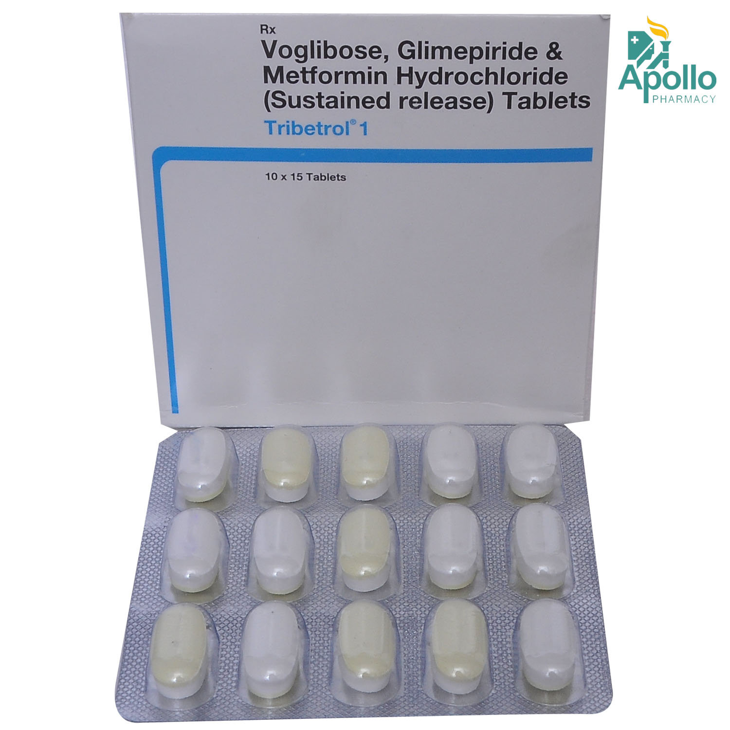 Tribetrol 1 Tablet 15's, Pack of 15 TabletS Tribetrol 1 Tablet 15's, Pack of 15 TabletS