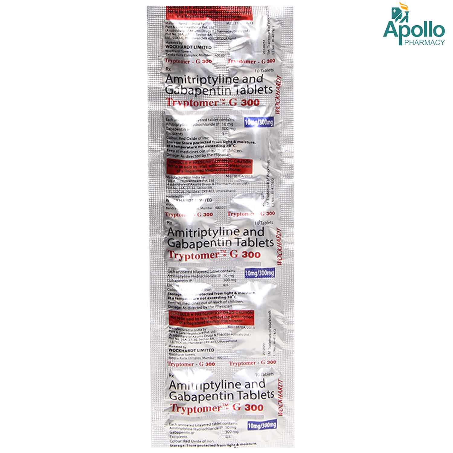 Tryptomer G 300 Tablet 10's, Pack of 10 TabletS Tryptomer G 300 Tablet 10's, Pack of 10 TabletS