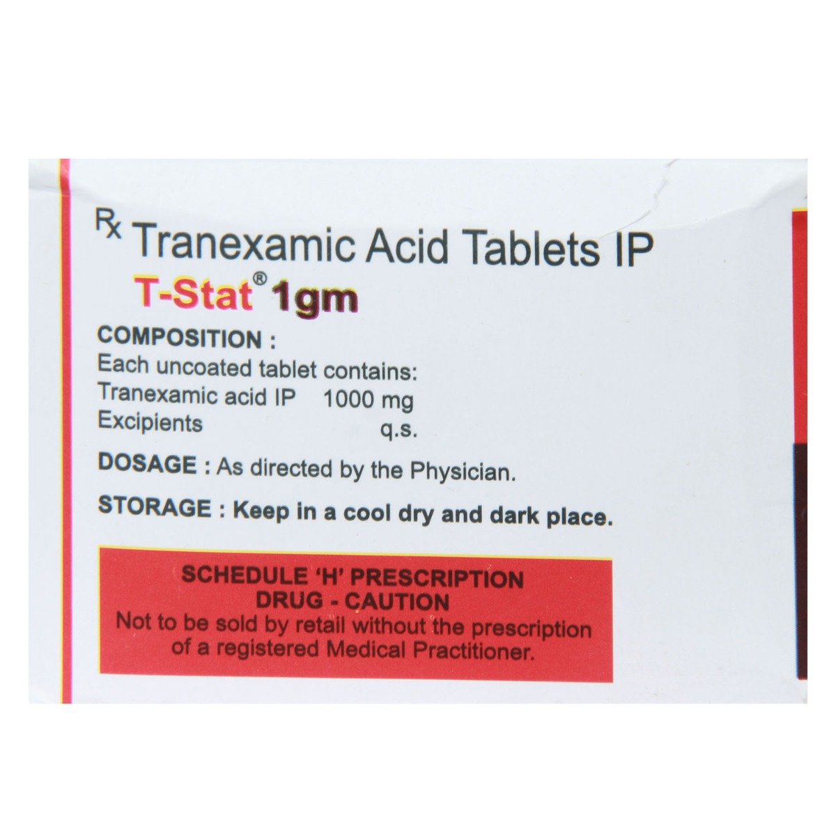 T-Stat 1gm Tablet 10's, Pack of 10 TABLETS T-Stat 1gm Tablet 10's, Pack of 10 TABLETS
