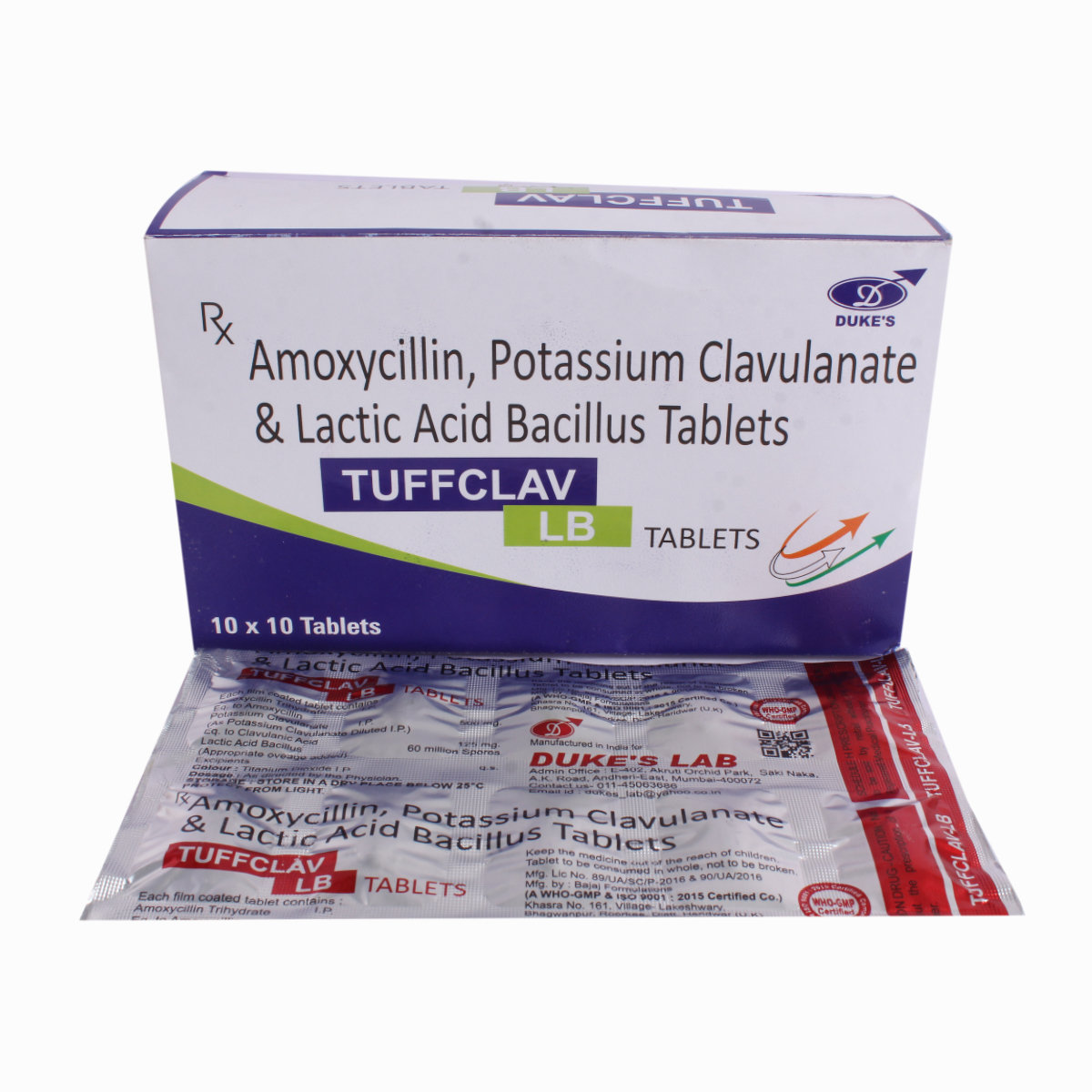 Tuffclav LB Tablet 10's, Pack of 10 TABLETS Tuffclav LB Tablet 10's, Pack of 10 TABLETS