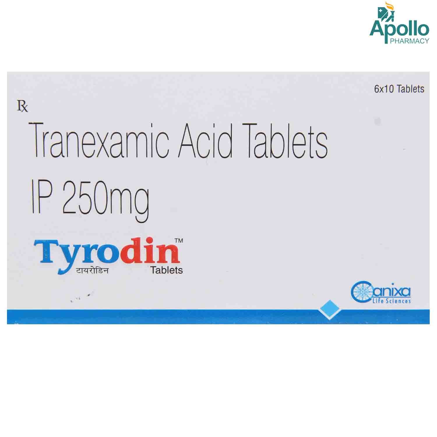 Tyrodin Tablet 10's, Pack of 10 TabletS Tyrodin Tablet 10's, Pack of 10 TabletS
