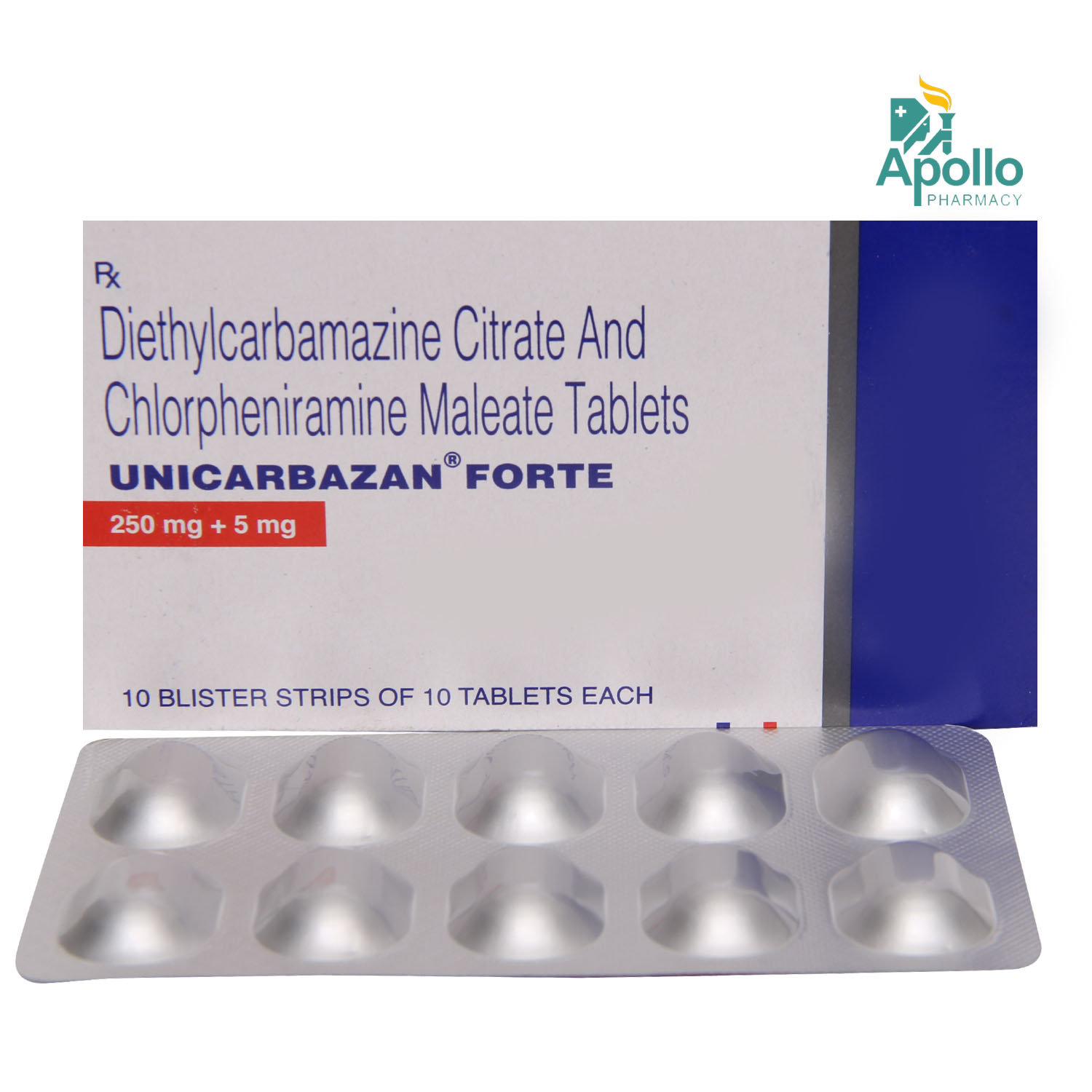 Unicarbazan Forte Tablet 10's, Pack of 10 TABLETS Unicarbazan Forte Tablet 10's, Pack of 10 TABLETS