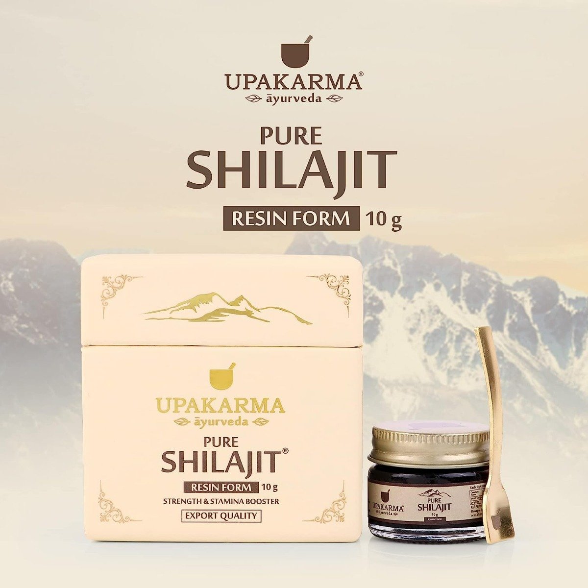 Upakarma Pure Shilajit Resin Form, 10 gm, Pack of 1 Upakarma Pure Shilajit Resin Form, 10 gm, Pack of 1