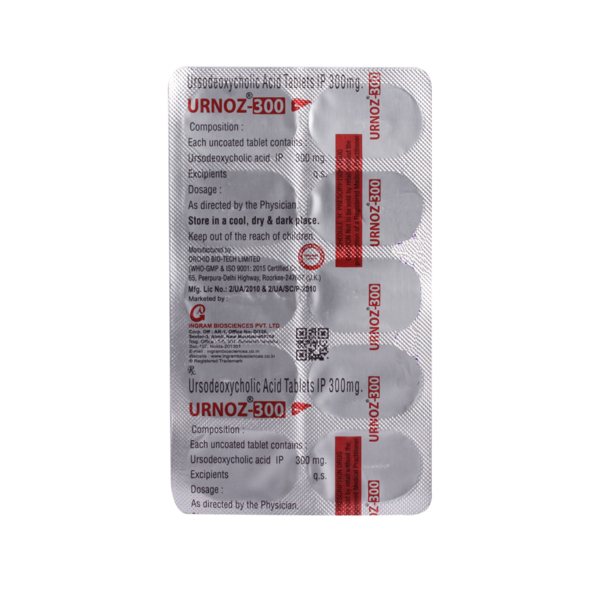 Urnoz-300 Tablet 10's, Pack of 10 TABLETS Urnoz-300 Tablet 10's, Pack of 10 TABLETS