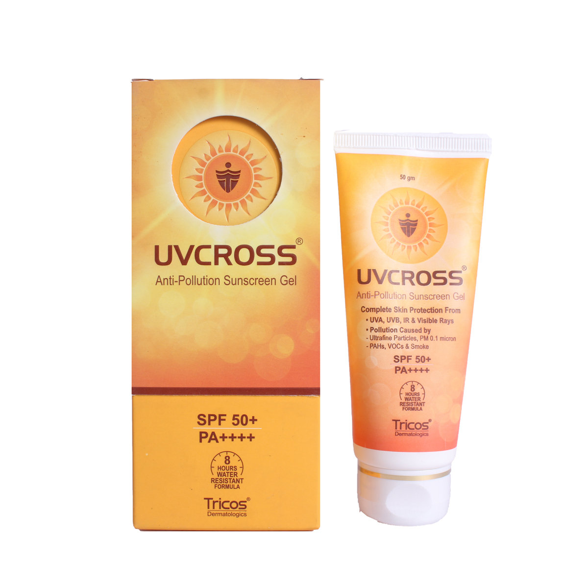 Uvcross SPF 50+ Anti-Pollution Sunscreen Gel 50 gm, Pack of 1 Uvcross SPF 50+ Anti-Pollution Sunscreen Gel 50 gm, Pack of 1