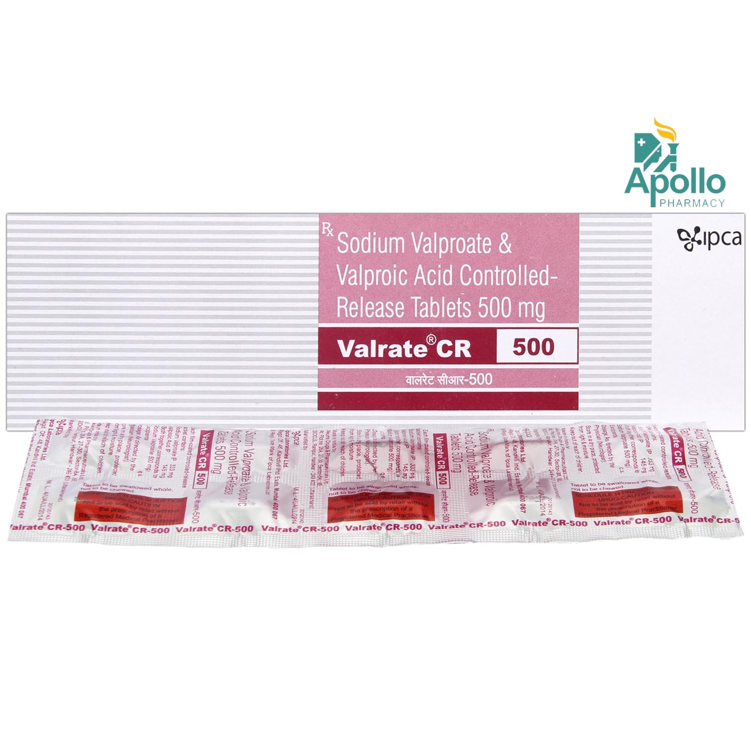 Valrate CR 500 Tablet 10's, Pack of 10 TABLETS Valrate CR 500 Tablet 10's, Pack of 10 TABLETS
