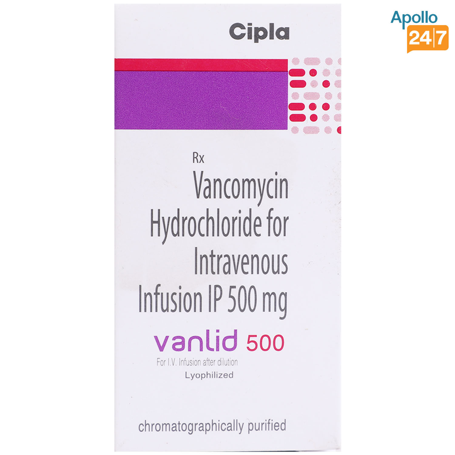 Buy VANLID 500MG I.V FLUID INJECTION Online